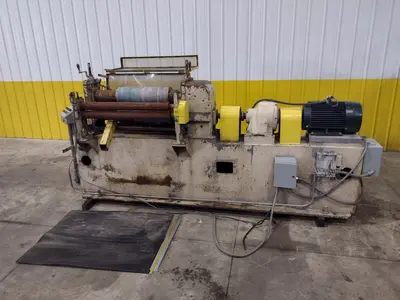 36" YODER POWERED SLITTING HEAD WITH FEED ROLLS: STOCK #22948