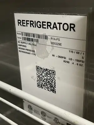 Used Hoshizaki Used 27 1/2" Hoshizaki R1A-FS Stainless Solid Door Reach-In Refrigerator - TH2 Refrigerators Illinois US | Falcon Restaurant Supply #1374847
