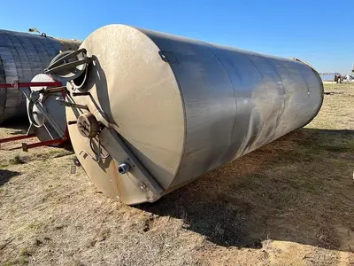 Tank, 8,600 Gallon, S/st, Storage Tank, 94" x 24' high #S744776