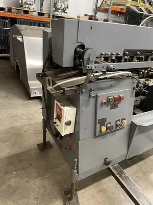 USED 1989 BURT 408D HYDRAULIC ROLL THROUGH LABELER