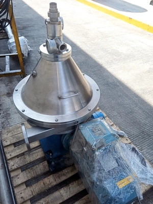 Macfuge 325 CHPT 3SK-P self-cleaning biodiesel purifier, 316SS.