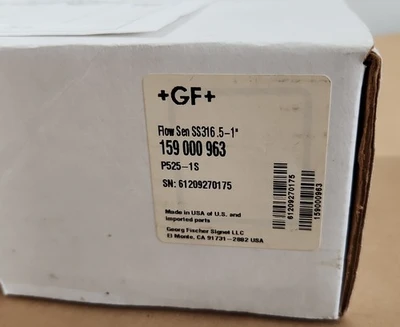 NEW Georg Fischer Signet LLC 159 000 963