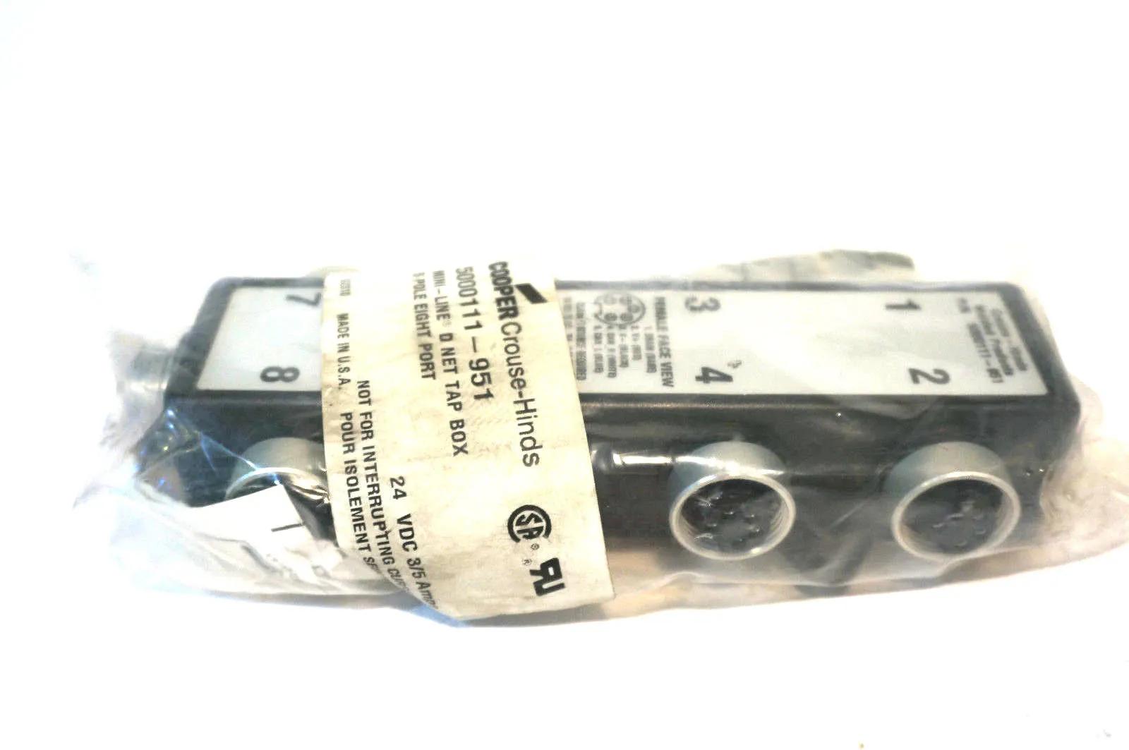 NEW COOPER CROUSE HINDS 5000111-951 MINI LINE D NET TAP BOX 5000111951