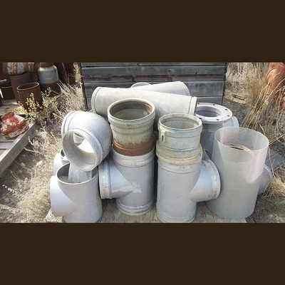 Used Pipe Fittings. 8 in. Aluminum Grooved Elbows.