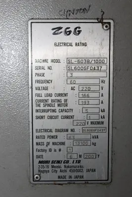 2007 MORI SEIKI SL-603B/1000 CNC Lathes | Levy Recovery Group (22)
