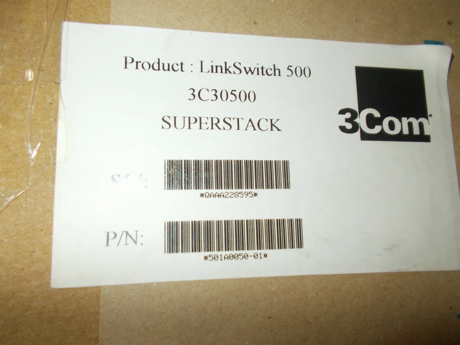 NEW 3COM 3C30500