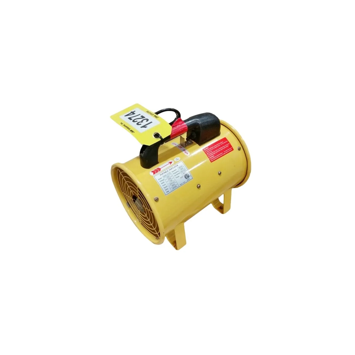 USED FLOW-PRO PORTABLE VENTILATOR Single Phase fan