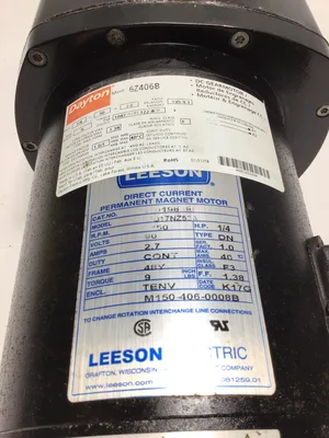 Leeson 017NZ53A Direct Current Permanent Magnet Motor