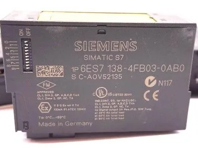 USED SIEMENS 6ES7-138-4FB03-0AB0 OUTPUT MODULE 6ES71384FB030AB0