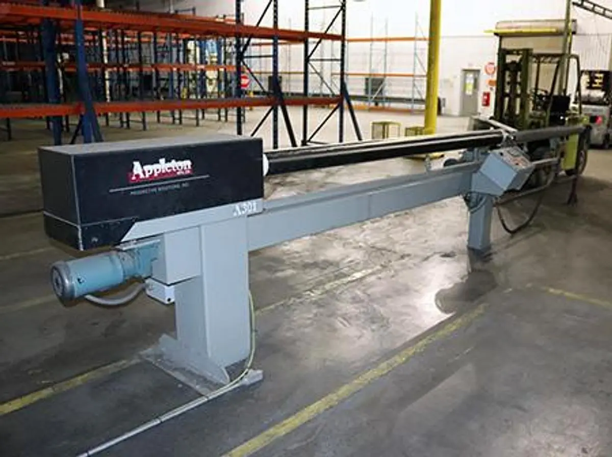 USED 120" APPLETON AUTOMATIC CORE CUTTER, MODEL A301 120" APPLETON AUTOMATIC CORE CUTTER, MODEL A301