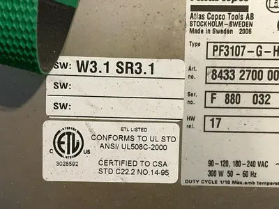 Used 2006 ATLAS COPCO PF3107GHW Automation Control (HMI) Ohio US | HGR 24 #1515731