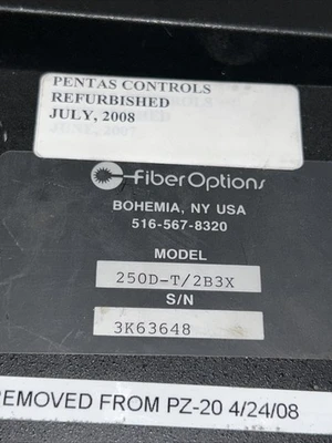 USED FIBER OPTIONS 250D-T/2B3X