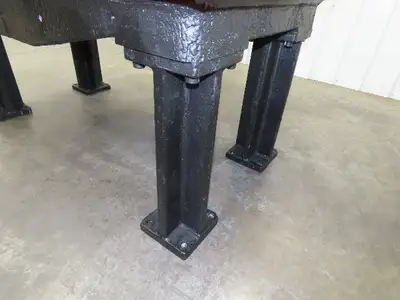 Vintage Precision 2-1/4" Steel Welding Layout Table 66x36" Cast Iron Wilton Vise
