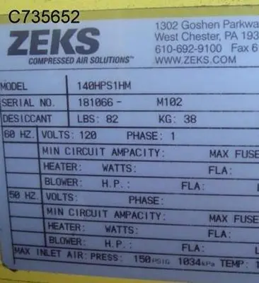 USED ZEKS 140HPS1HM