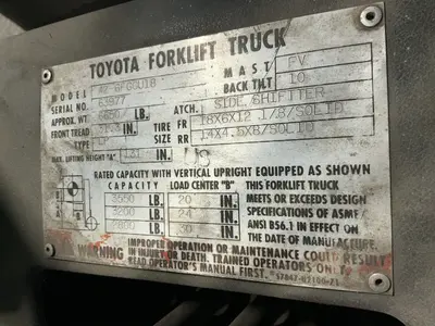 Used TOYOTA 426FGCU18 Material Handling (misc) Ohio US | HGR 24 #1482467