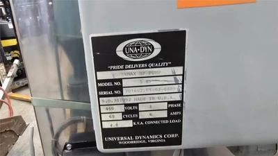 105 CFM Una-Dyn Powermax HP Pump, w/ 2" Hopper, 5 HP