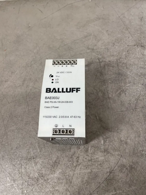 Used Balluff Balluff BAE003J Power Supplies South Carolina US | Palmetto Automation #1163388