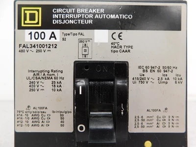 Used Square D FAL341001212 Circuit Breakers Ohio US | Equipment Recovery Corp. #1331015