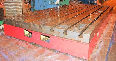 T-Slotted Floor Plate 78 x 169.5" Cast Iron