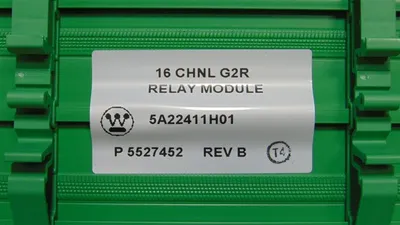 Westinghouse Emerson 5A22411H01 Ovation 16 Channel Relay Module Rev. B New NIB