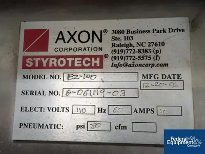 USED Axon Axon SS Labeling Machine
