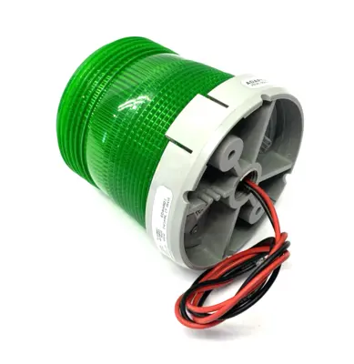 USED EDWARDS SIGNALING ADAPTABEACON STEADY-ON BEACON, GREEN, 24VDC