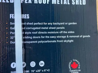 LandHonor METAL SHED 2025
