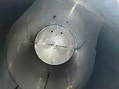 Tank, 2,400 Gallon, 304 Stainless Steel, 5'9" x 14', Single Wall #S745017