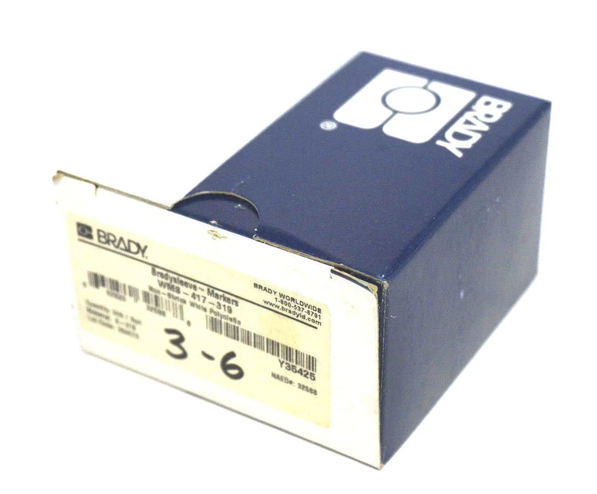 NEW BRADY WMS-417-319 BRADYSLEEVE MARKERS 500 / ROLL WMS417319