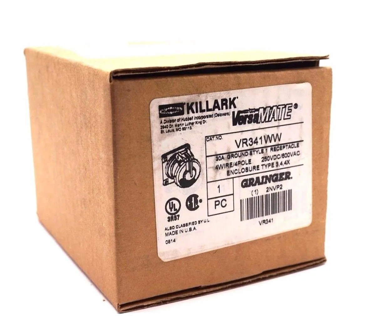 NEW KILLARK VR341WW RECEPTACLE VR341