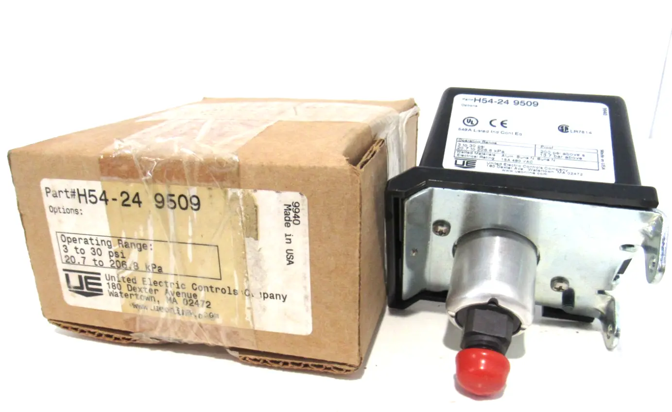 NEW UNITED ELECTRIC H54-24-9509 PRESSURE SWITCH H54249509