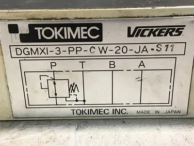 USED TOKIMEC DGMX1-3-PP-CW-20-JA-S11
