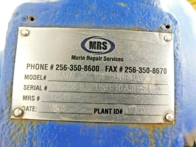 Used Delaval 2KS10/8 Centrifugal Pumps Ohio US | Equipment Recovery Corp. #1331709