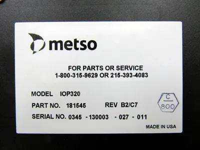 USED VALMET METSO IOP320 ANALOG OUTPUT MODULE 181545 REV B2/C7