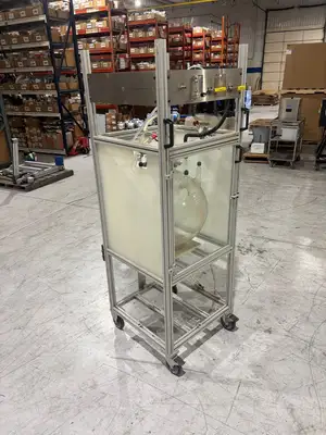 USED CHEMGLASS 72 LITER REACTOR FLASK
