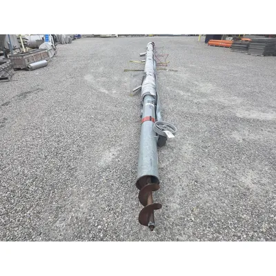 Used 9" Diameter X 53' Long 20HP Tubular Inclined Screw Auger Conveyor
