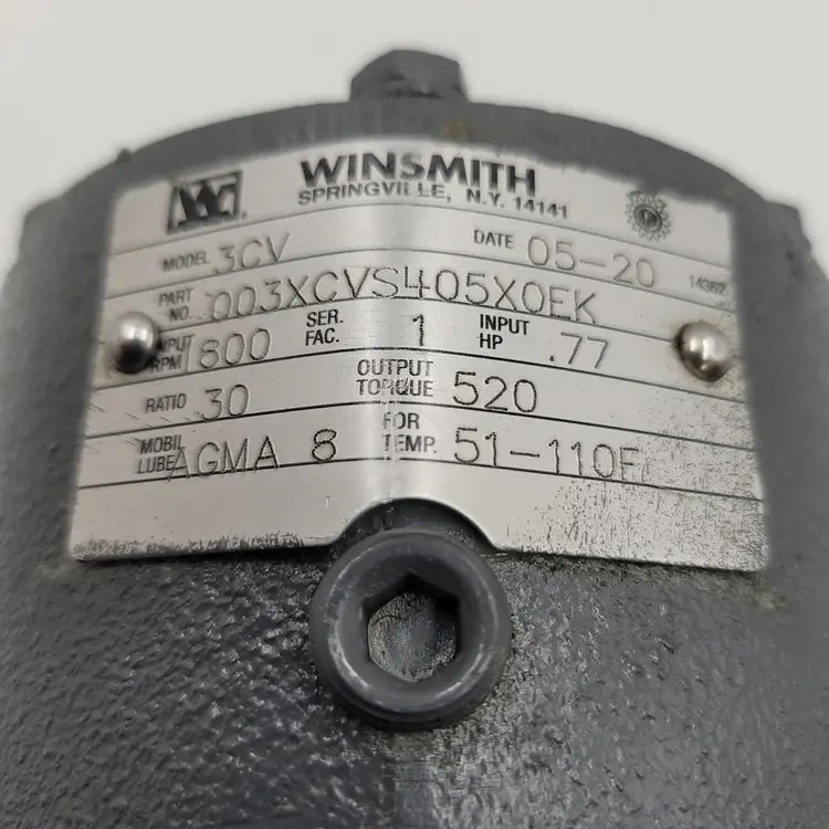 New | in-Stock WINSMITH WINSMITH GEAR BOX 003XCVS405XOEK / 800 RPM OUTPUT 30 RATIO *NEW* Gearboxes | ND Industrial Surplus #1218971