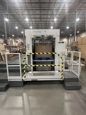 USED 2021 ETERNA ECUT 1060 ELITE AUTOMATIC DIE CUTTER WITH STRIPPING