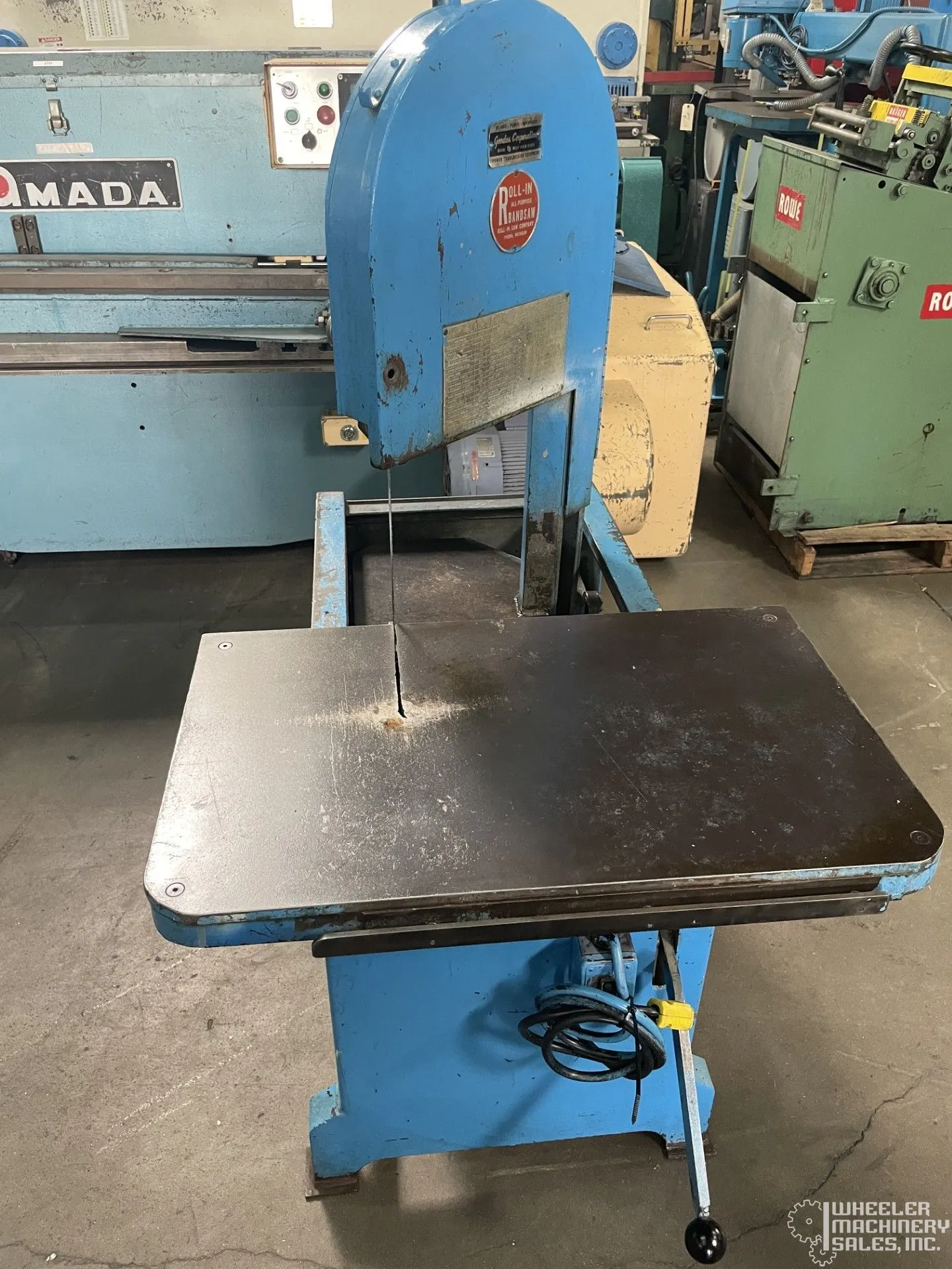 ROLL-IN ES-1459 Gravity Feed Vertical Band Saw #8350 #1