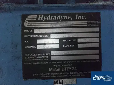 USED Fluid Air Fluid Air Fluid Bed Dryer, Model 0500, S/S