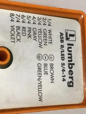 USED LUMBERG ASB 8/LED 5/4-14