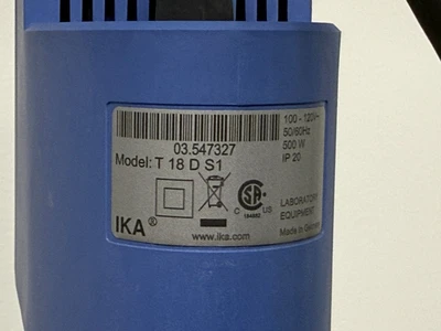 Used IKA T 18 D S1 , S 18N-10G Homogenizers Missouri US | BioLabTek #1354990