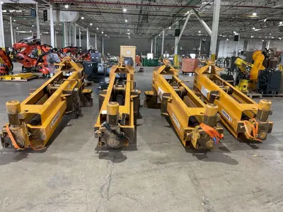 (4) 15 TON (120,000 LBS TOTAL) NEUERO / RAILQUIP MODEL #3275 HEAVY DUTY MOBILE JACK LIFTS: YOBRO #23869