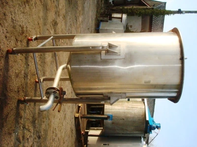 500L S/S Open Top Trolley Tank