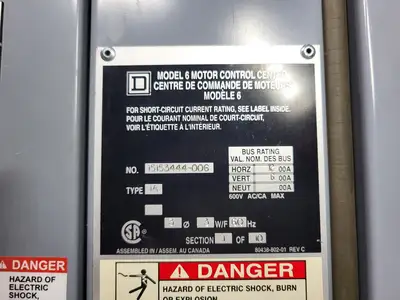 USED SQUARE D MODEL 6