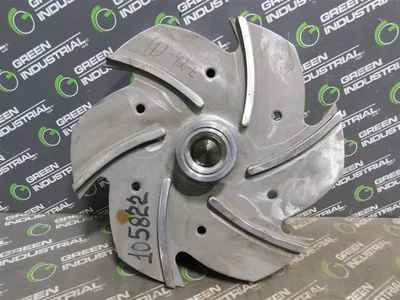 Unbranded 6 Vane Impeller 9.5 in OD 2.5 in W Used