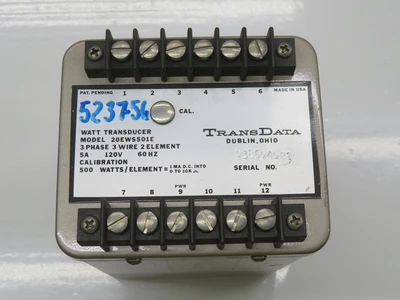 Used TRANSDATA _UNKNOWN_ Transducers | OCO Industrial #1670072