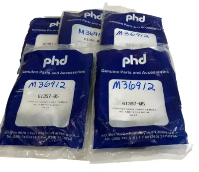 NEW LOT OF 5 PHD 61397-05 3 WIRE FEMALE CORDSET 3 METER LENGTH 6139705