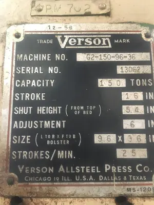 USED VERSON G2-150-96-36