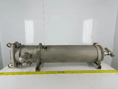 FSI BFNP12 8" Basket Filter Strainer 304 Stainless Steel 26" Long 1" NPT Ports